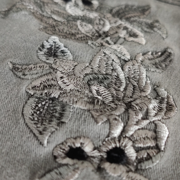 Freddy Wr Up grey denim floral embroidered - Picture 4 of 7